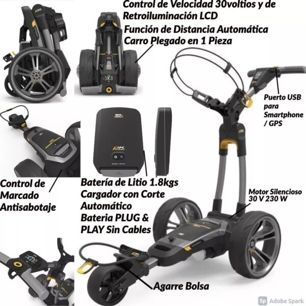 Carro Eléctrico Powakaddy CT6 - Imagen 12